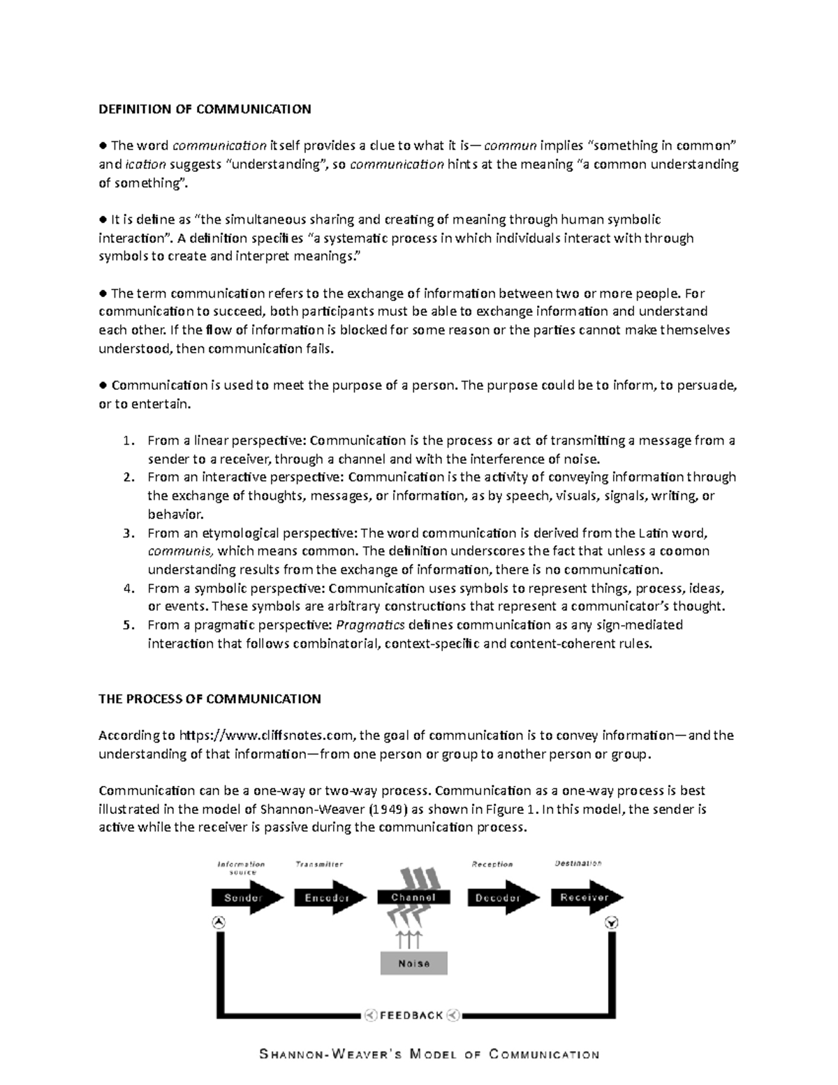 Definition OF Communication Purposive Communication PangSU Studocu