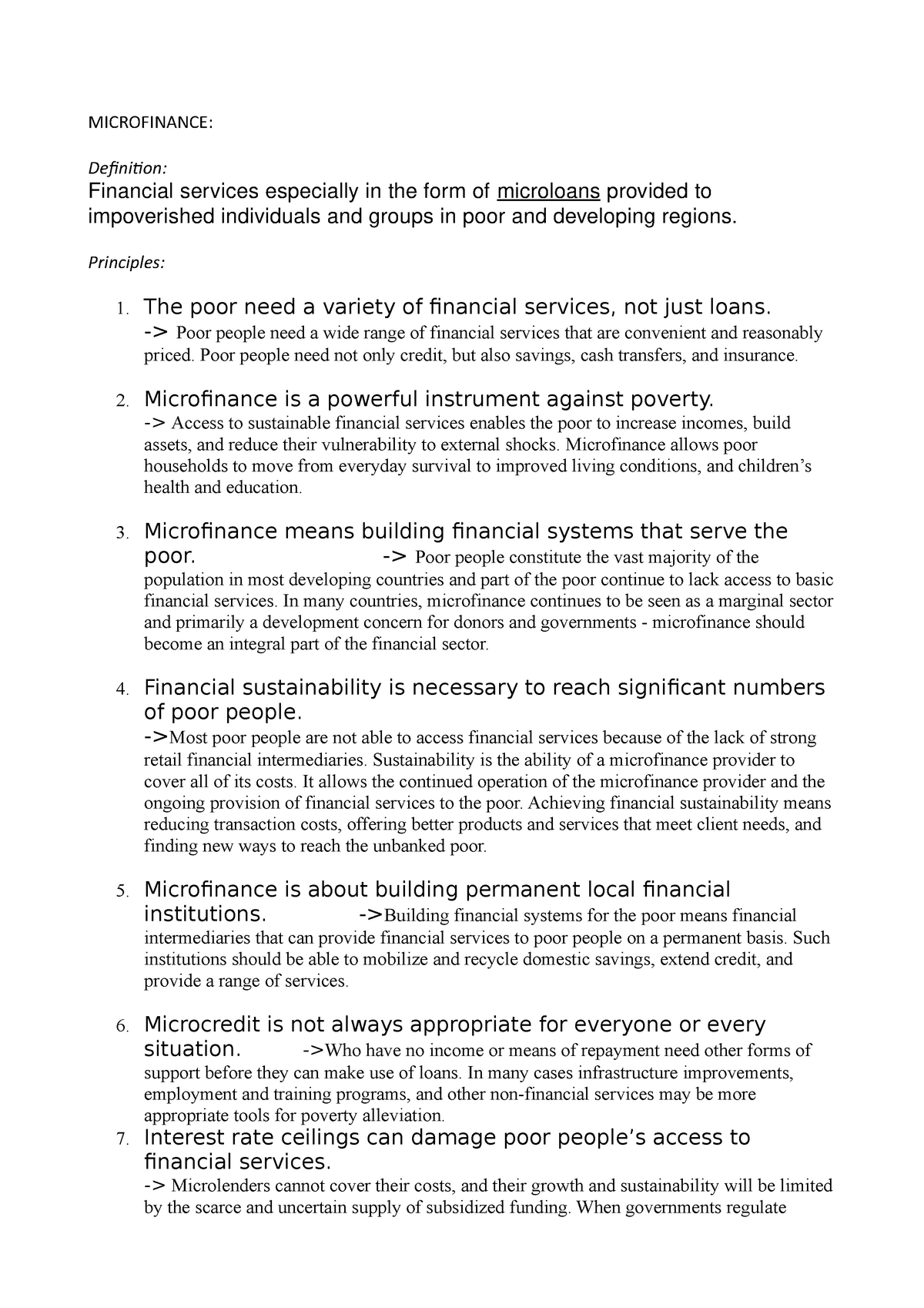 microfinance thesis topics