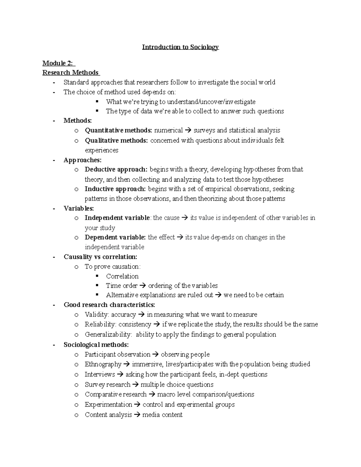 chapter 2 sociological research methods answers