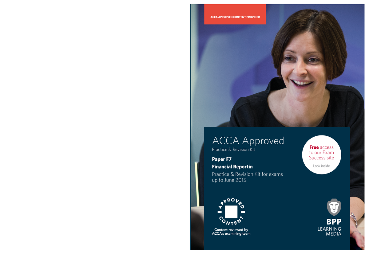 Acca f7 financial reporting international uk revision kit