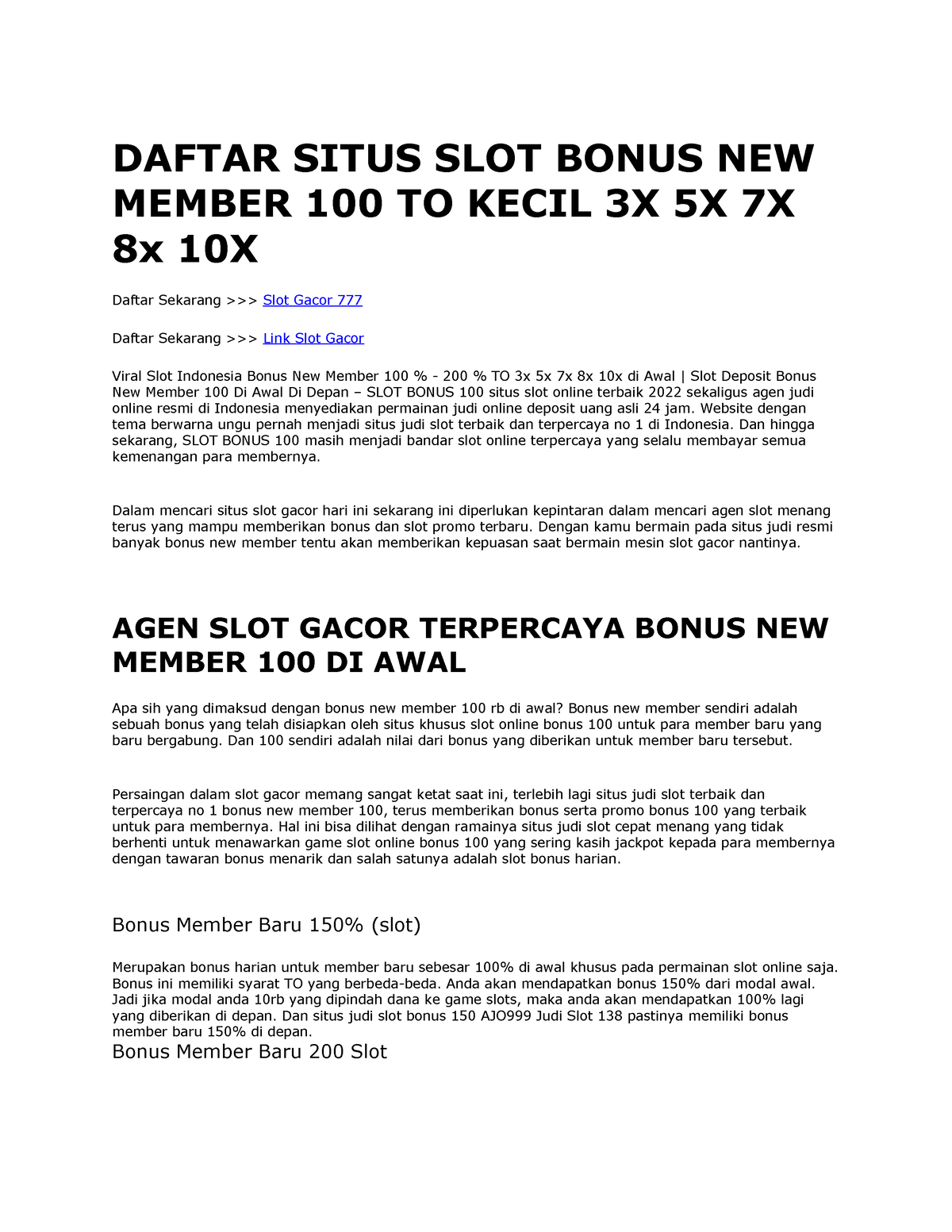 agen slot new member 100