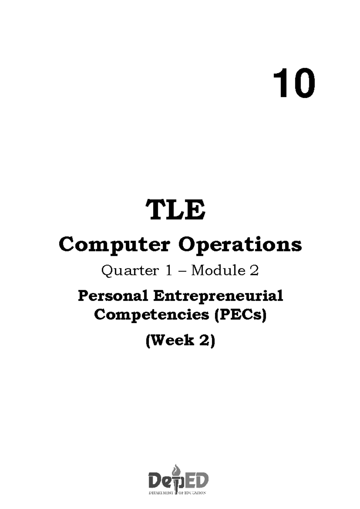 2 Q1 TLE Computer Operations 10 - 10 TLE Computer Operations Quarter 1 ...