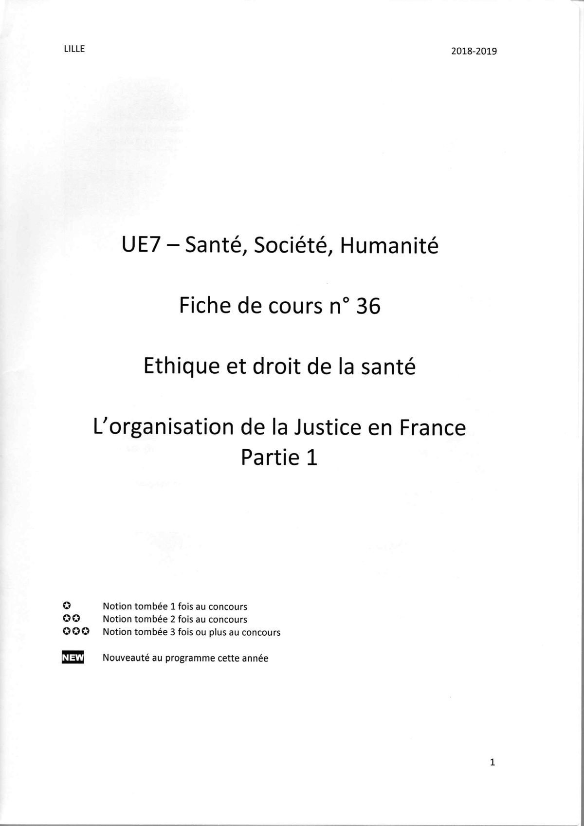 FC36 L Organisation De La Justice En France 1 - Histoire Des Sciences ...