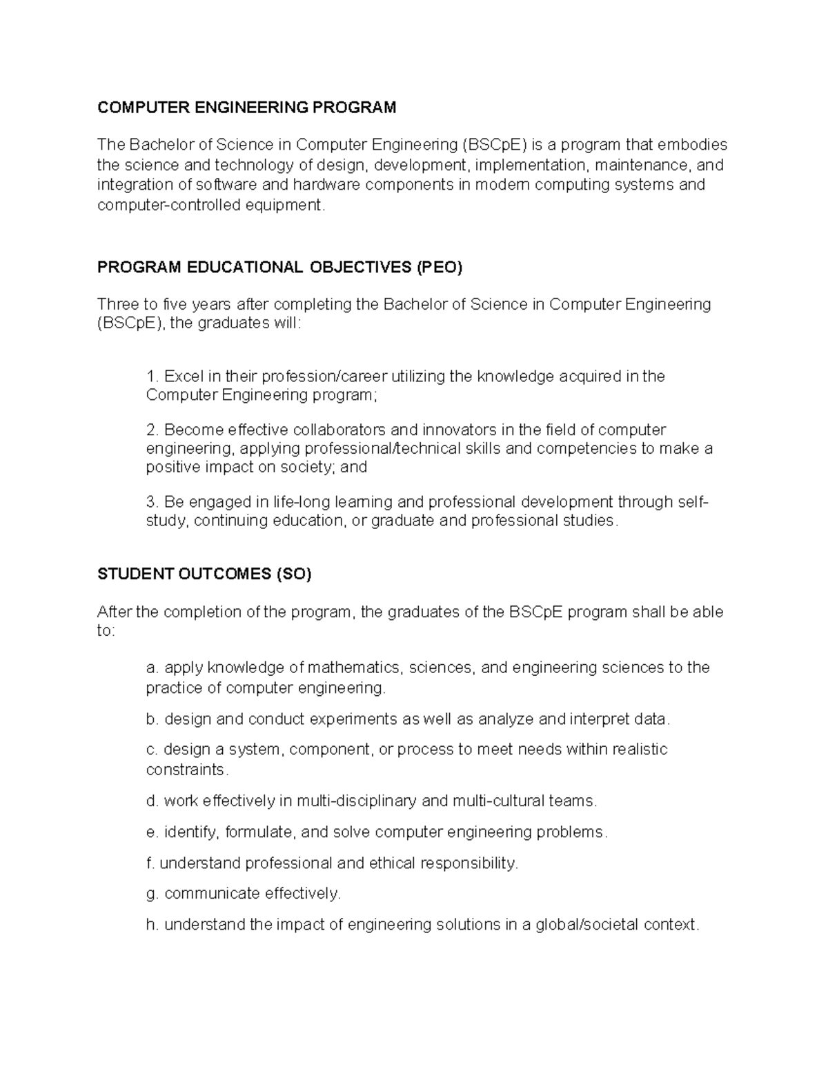 Computer- Engineering- Program for everyone - COMPUTER ENGINEERING ...