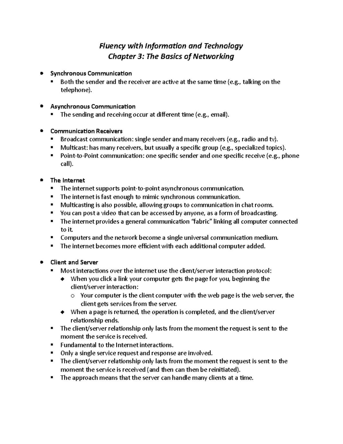 Fluency with Information and Technology 3 - Fluency with Information ...