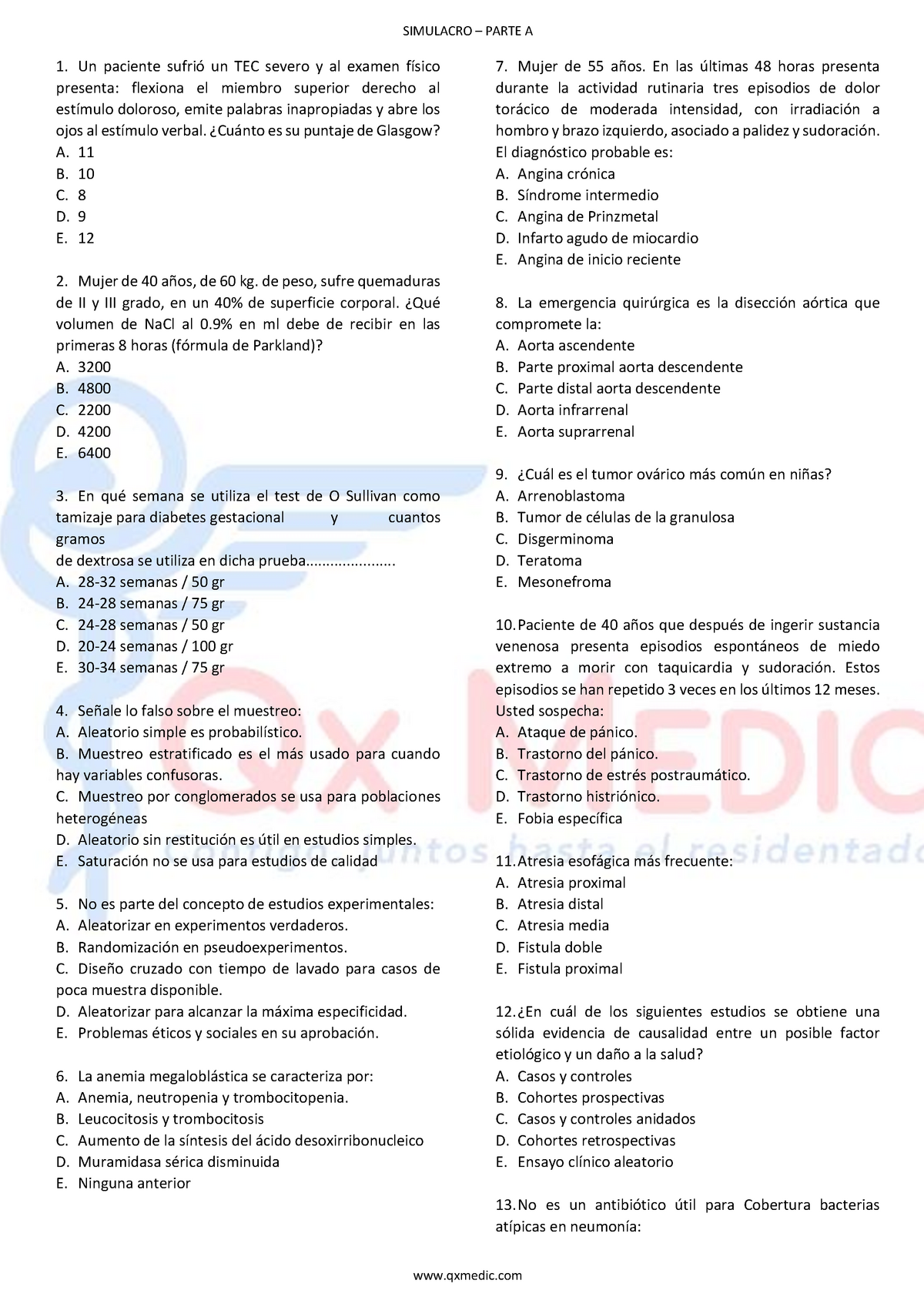 15A SIN Claves - Examen De Residentado Medico De Una De Las Mejores ...