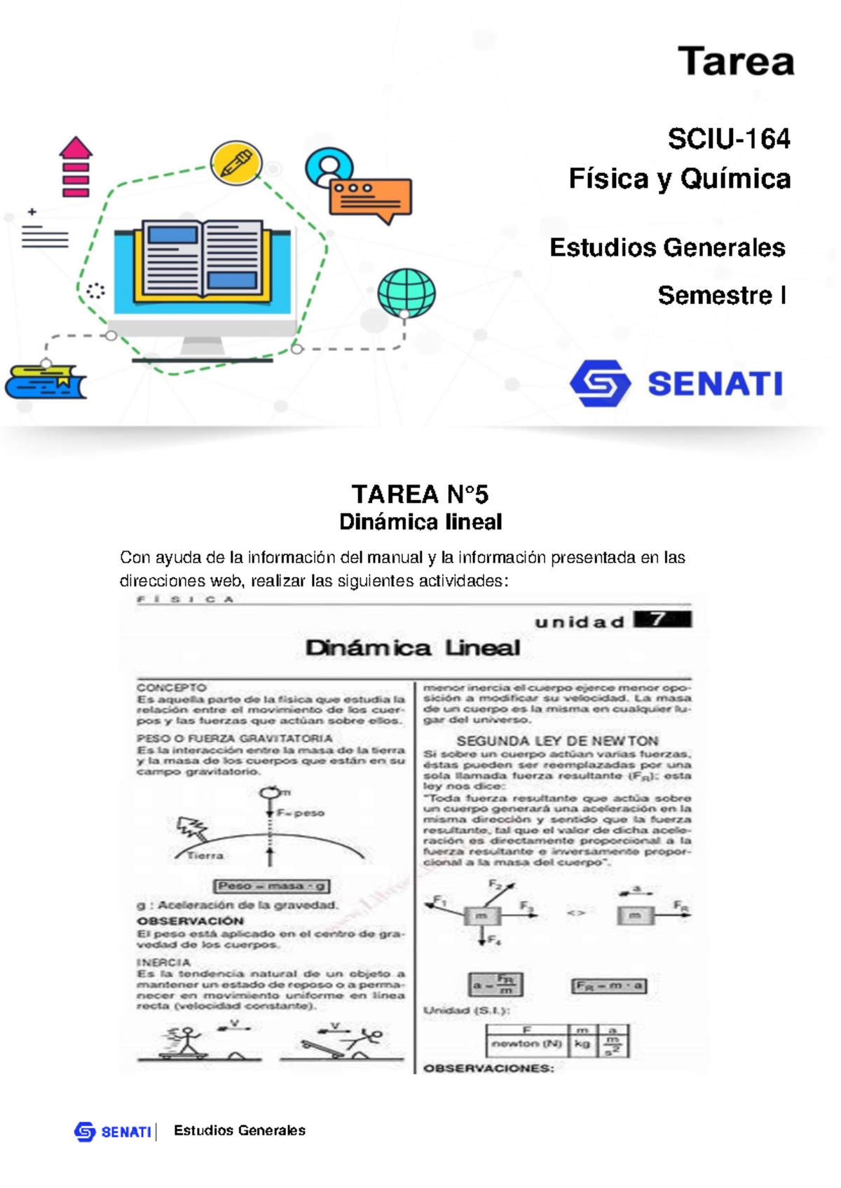 FISICA Y QUIMICA.- Tarea 5 - Estudios Generales Física Y Química SCIU ...