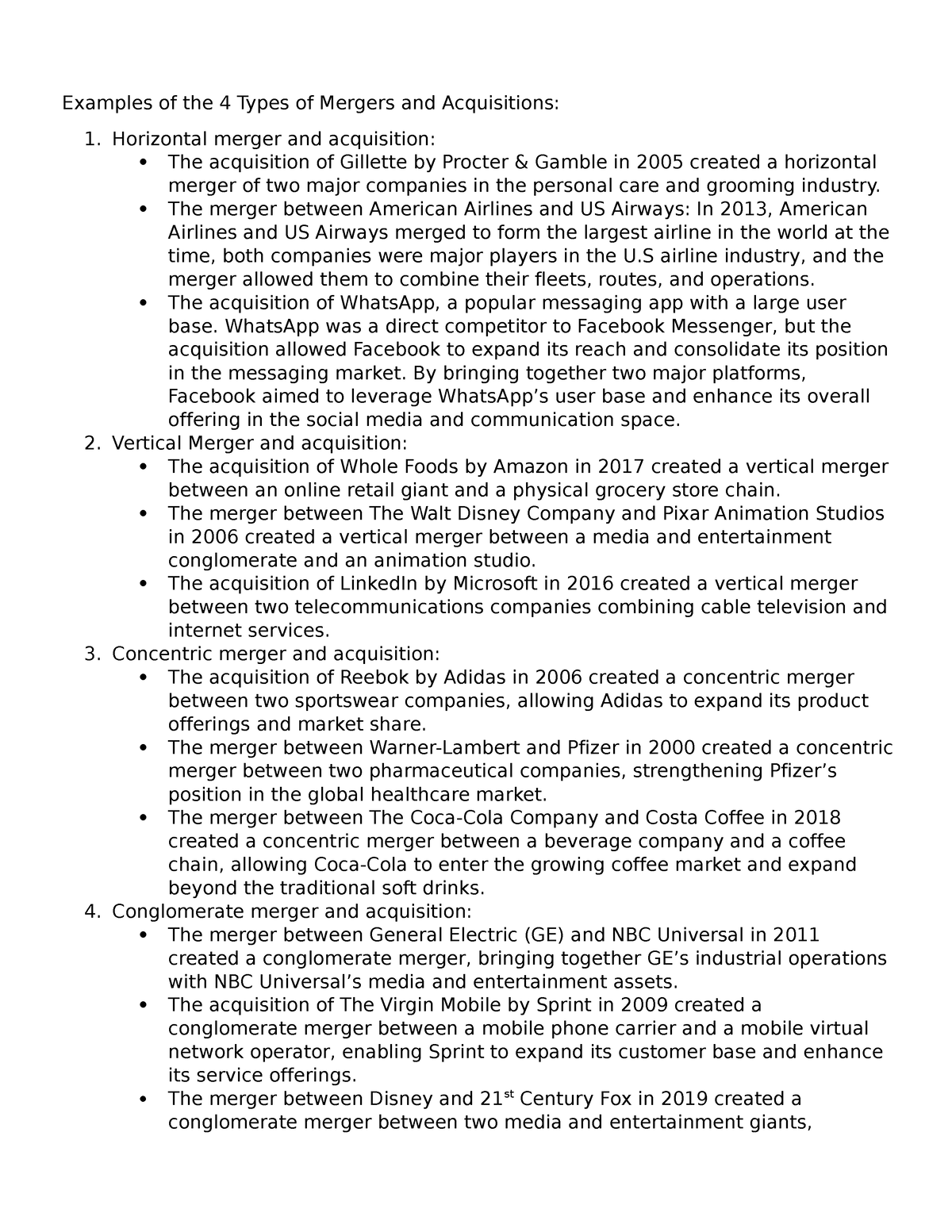 Ae116 Samples Of4 Types Of Merger And Acquisition Business   Thumb 1200 1553 