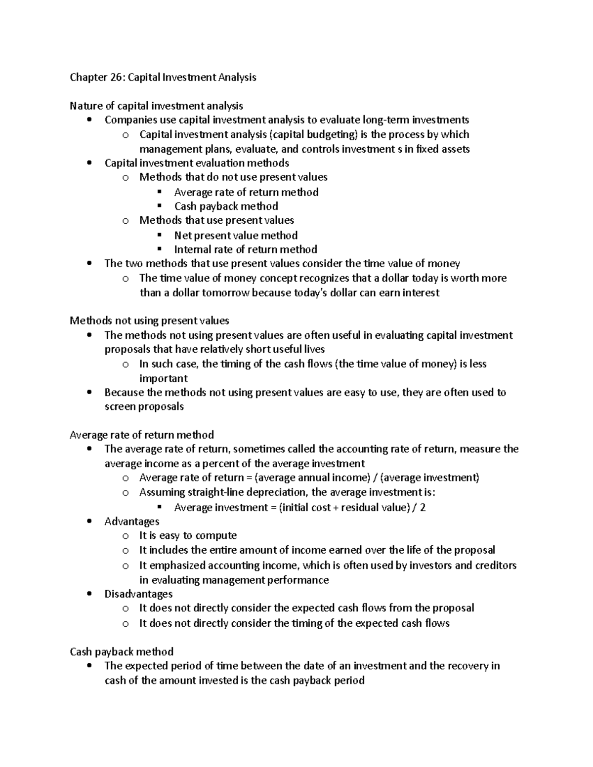 Chapter 26 - notes - ACC 2023 - Mississippi State - Studocu