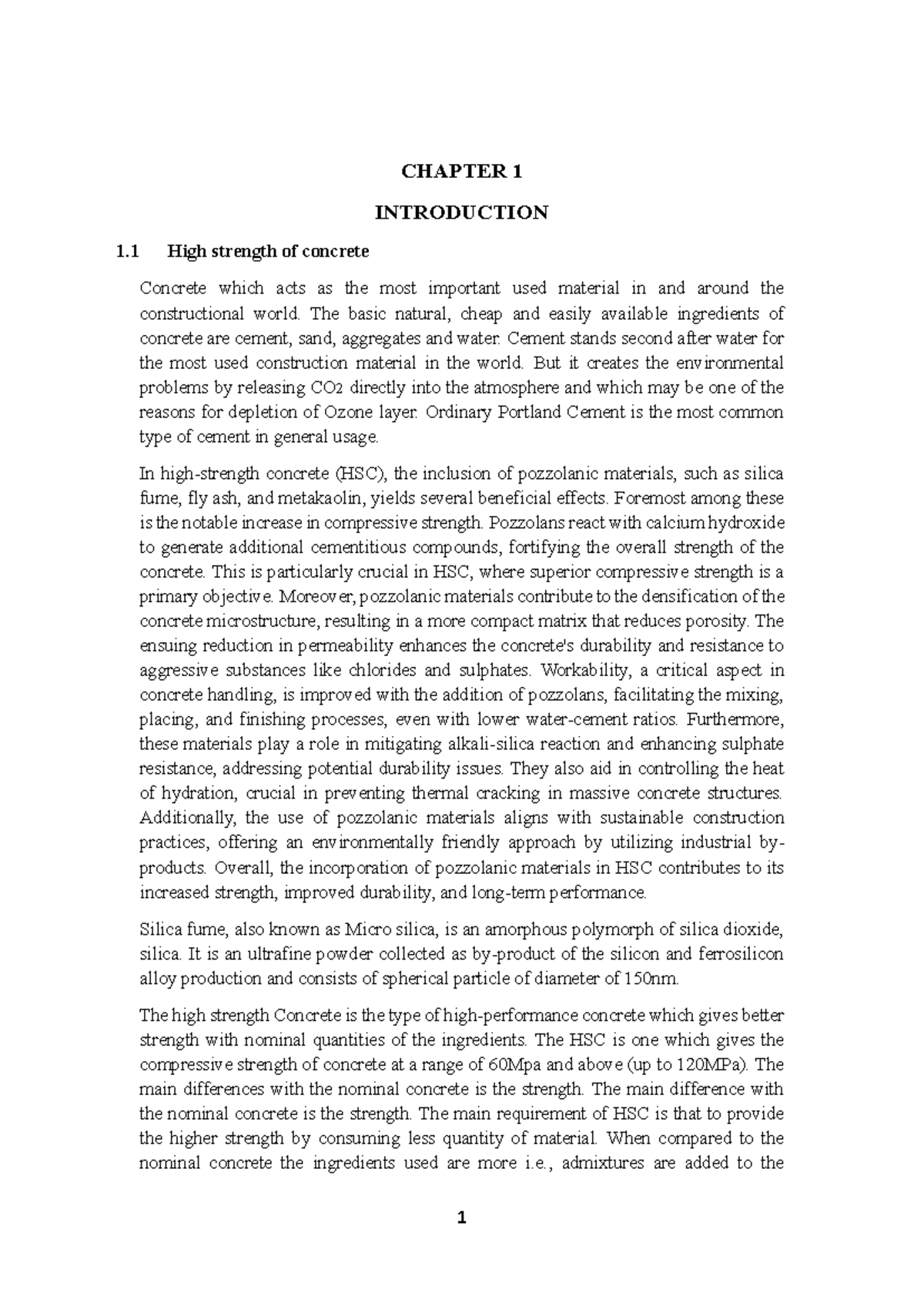 Final final all content pdf - CHAPTER 1 INTRODUCTION 1 High strength of ...