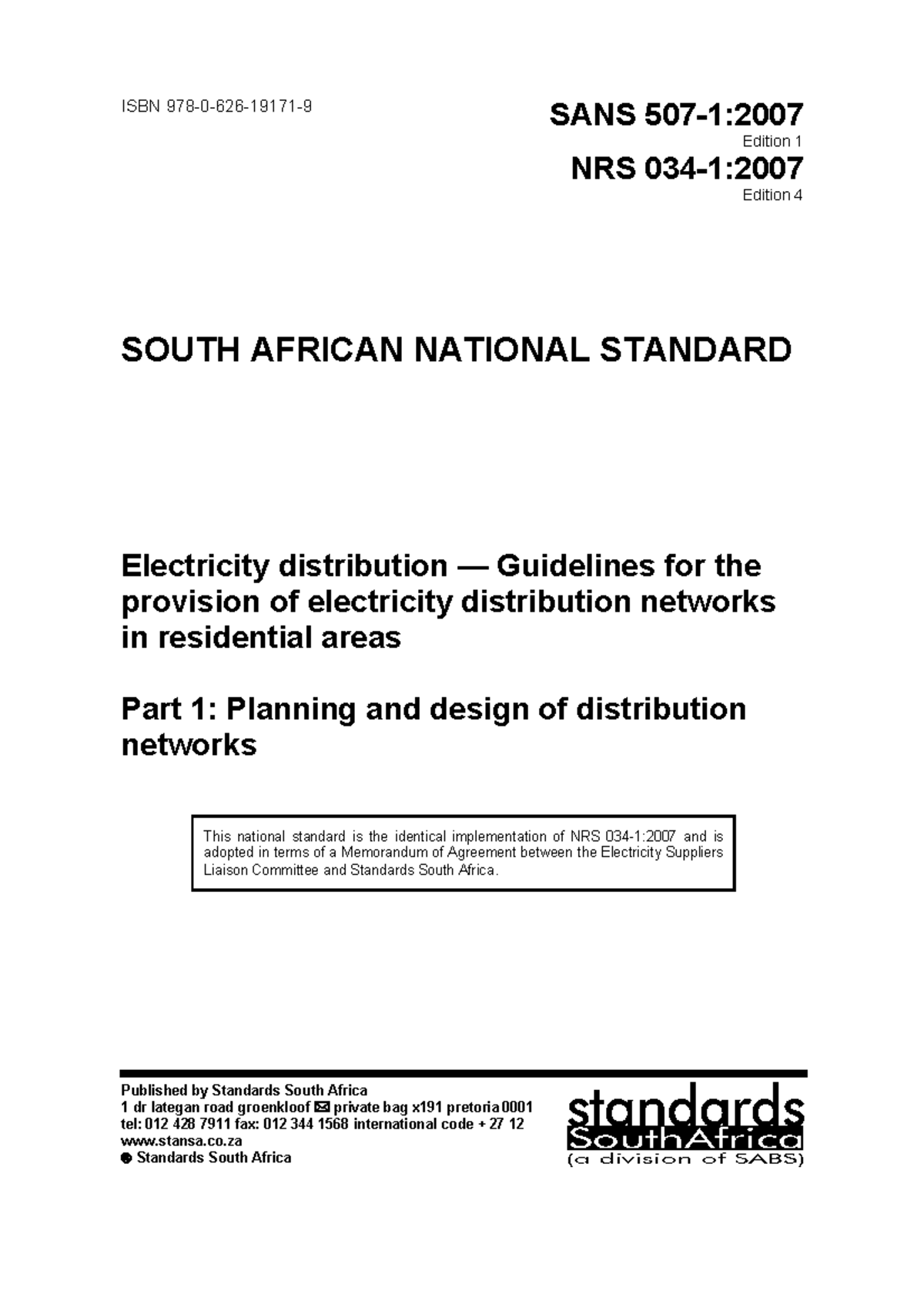 Nrs 034-1- Planning and design of distribution Networks - ISBN 978-0 ...