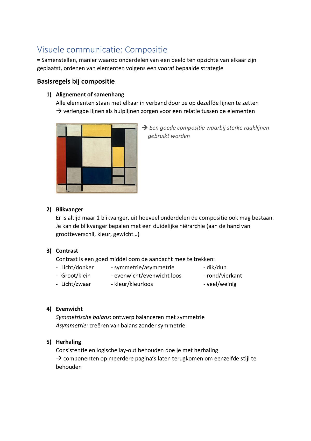 Visuele Communicatie - Compositie - Visuele Communicatie: Compositie ...