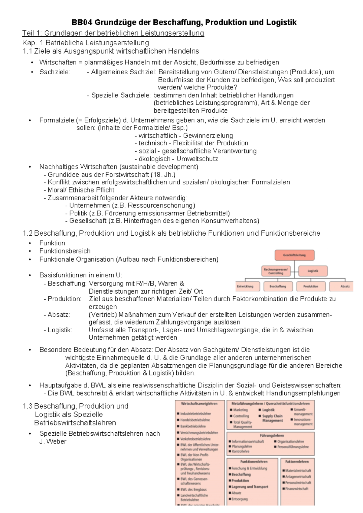 BB04Zusammenfassung - Zusammenfassung Produktion Und Logistik - BB04 ...