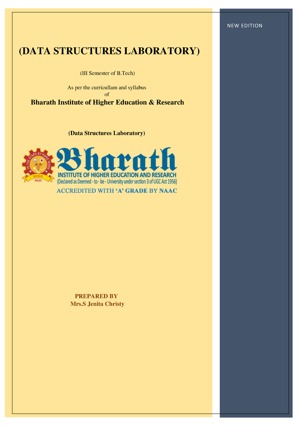 BCS3L1-Data Structure Lab - (DATA STRUCTURES LABORATORY) (III Semester ...