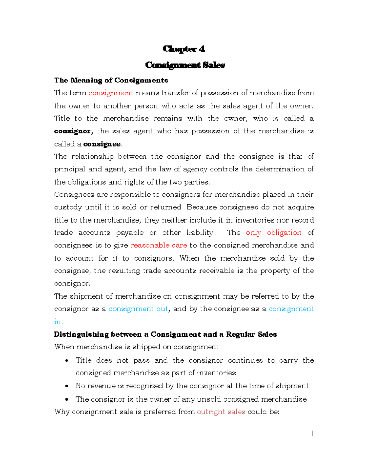 Chapter 6 Consignment Sales Research Methods in Accounting and Finance ...