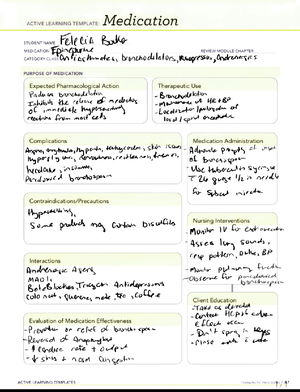 OBMeds - Med Templates - ATE Felec Bouk Nile dap PURPOSE Or MEDIC ATION ...