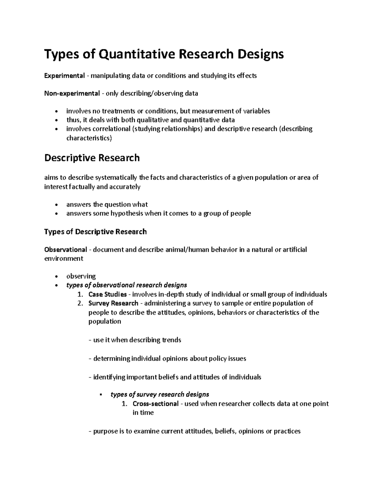 writing quantitative thesis