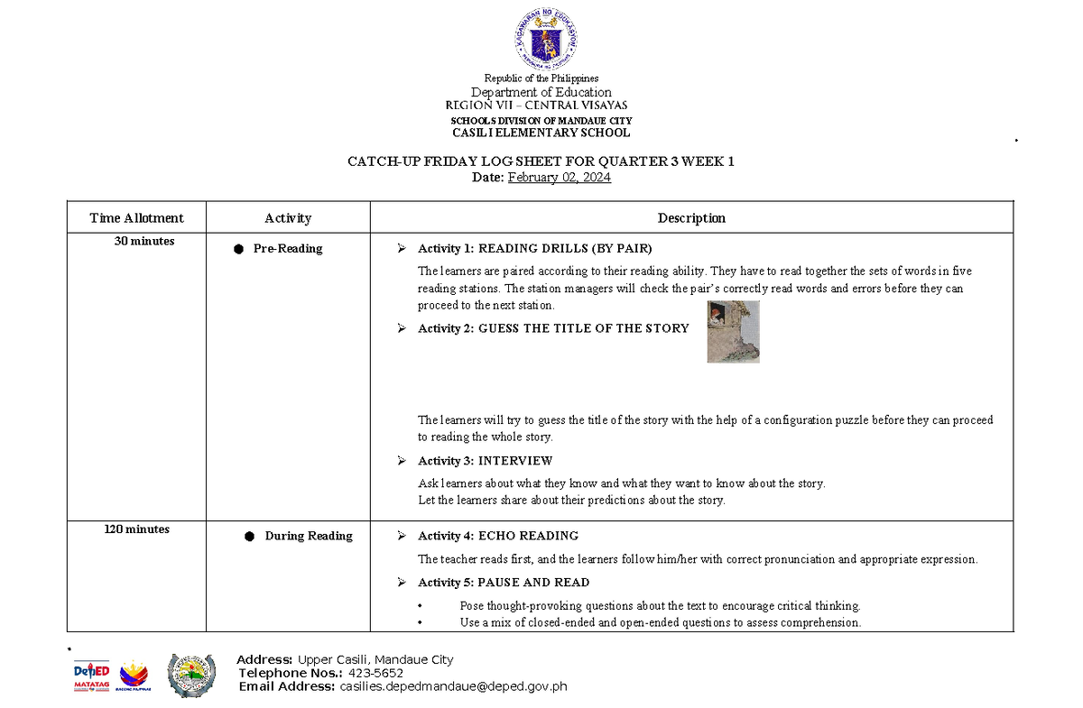 February 02, 2024 - catch up friday - Republic of the Philippines ...