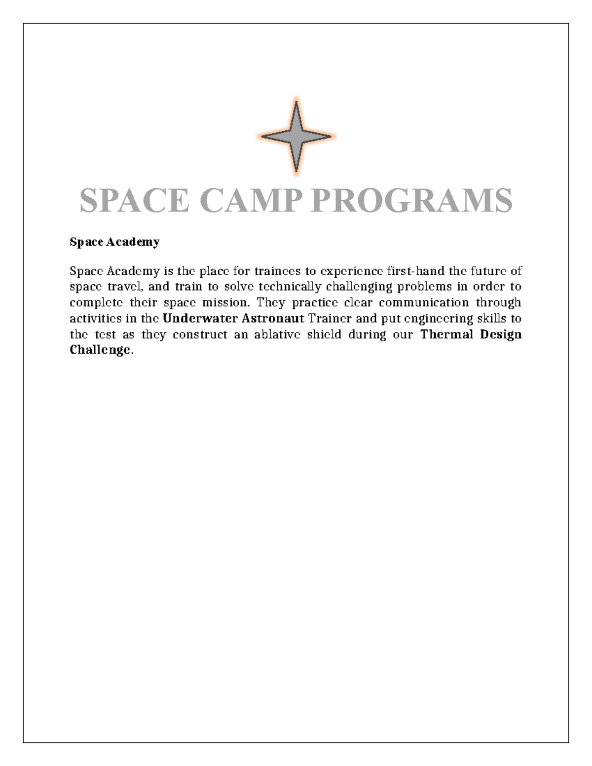 2Mateen Exp22 Word Ch02 Cumulative Assessment Space - SPACE CAMP ...
