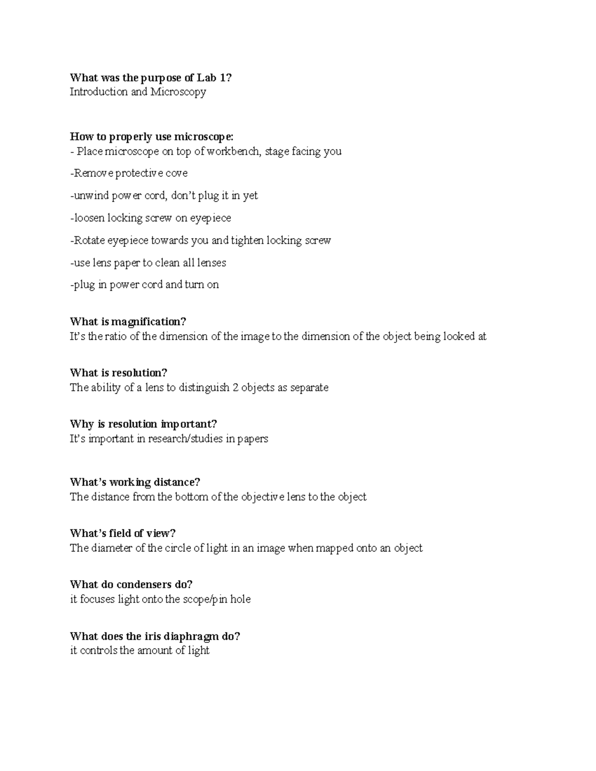 Lab Midterm March Spring 2020, questions and answers - What was the ...
