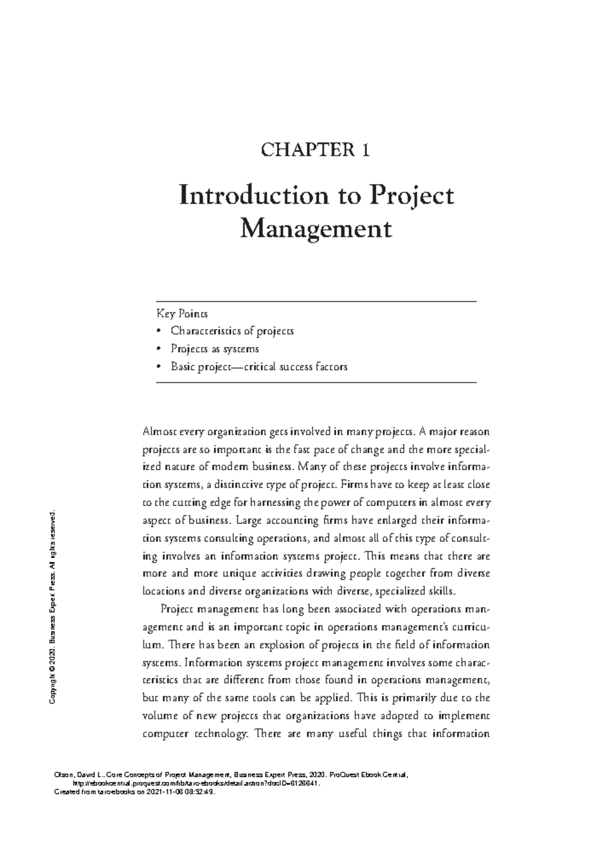 Core Concepts Of Project Management - CHAPTER 1 Introduction To Project ...