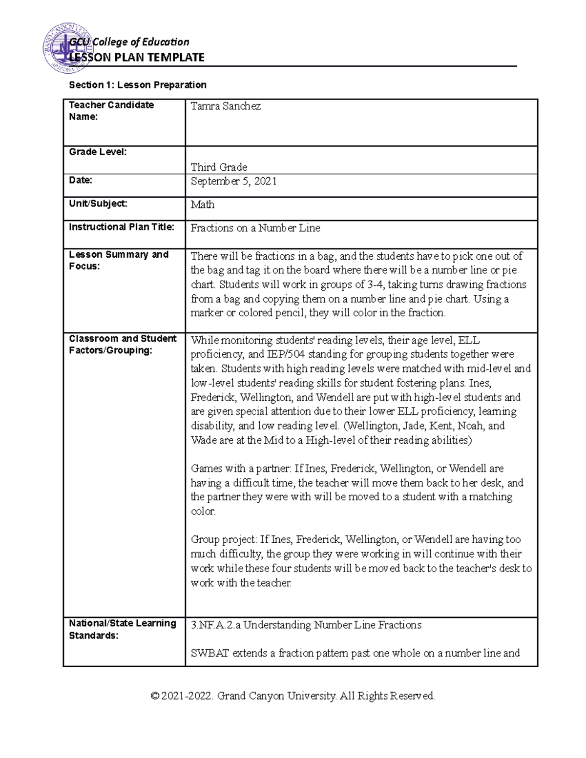 Child Development for Teacher Canidates - LESSON PLAN TEMPLATE Section ...