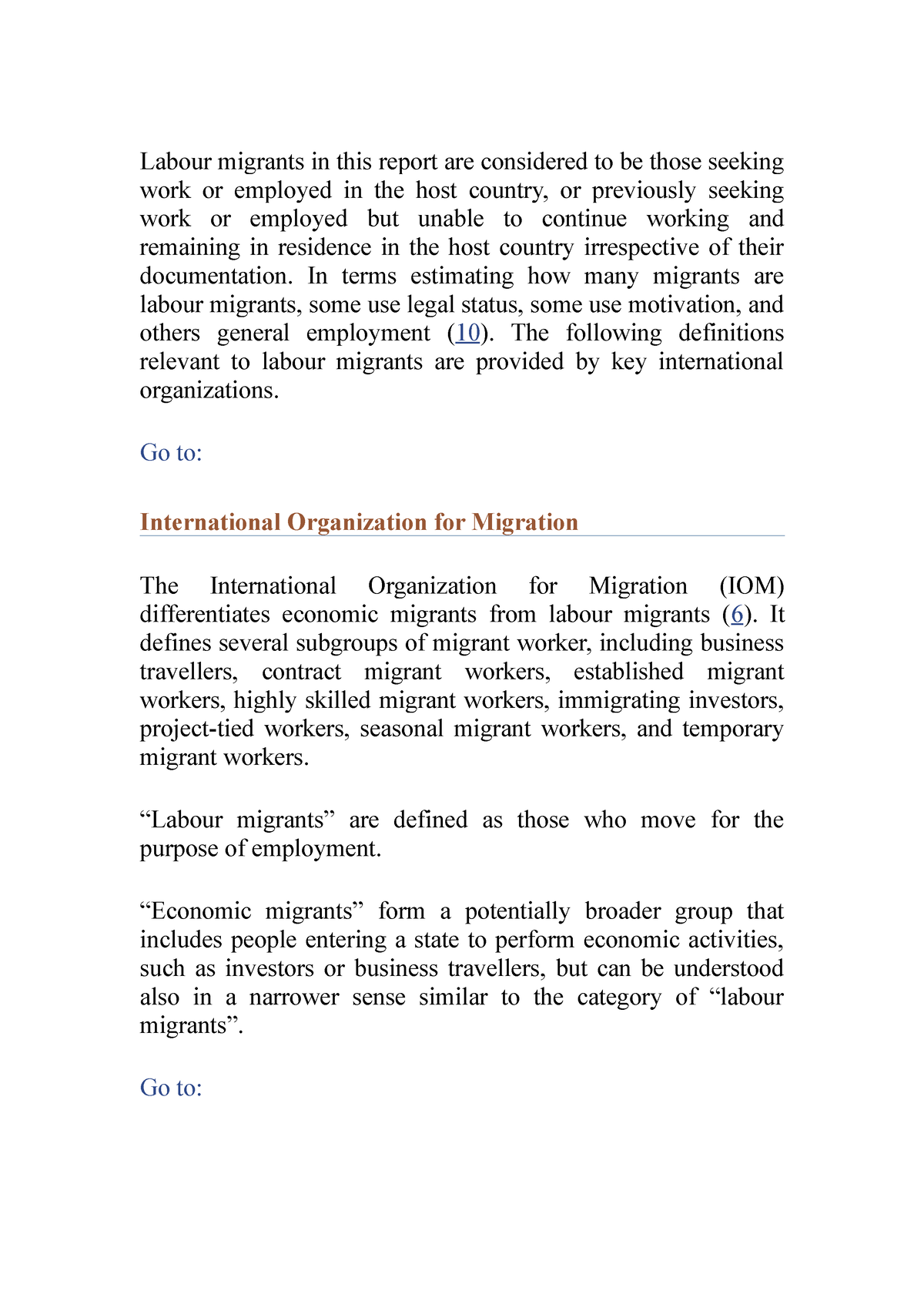 Labour Migrants In This Report Are Considered To B - In Terms ...