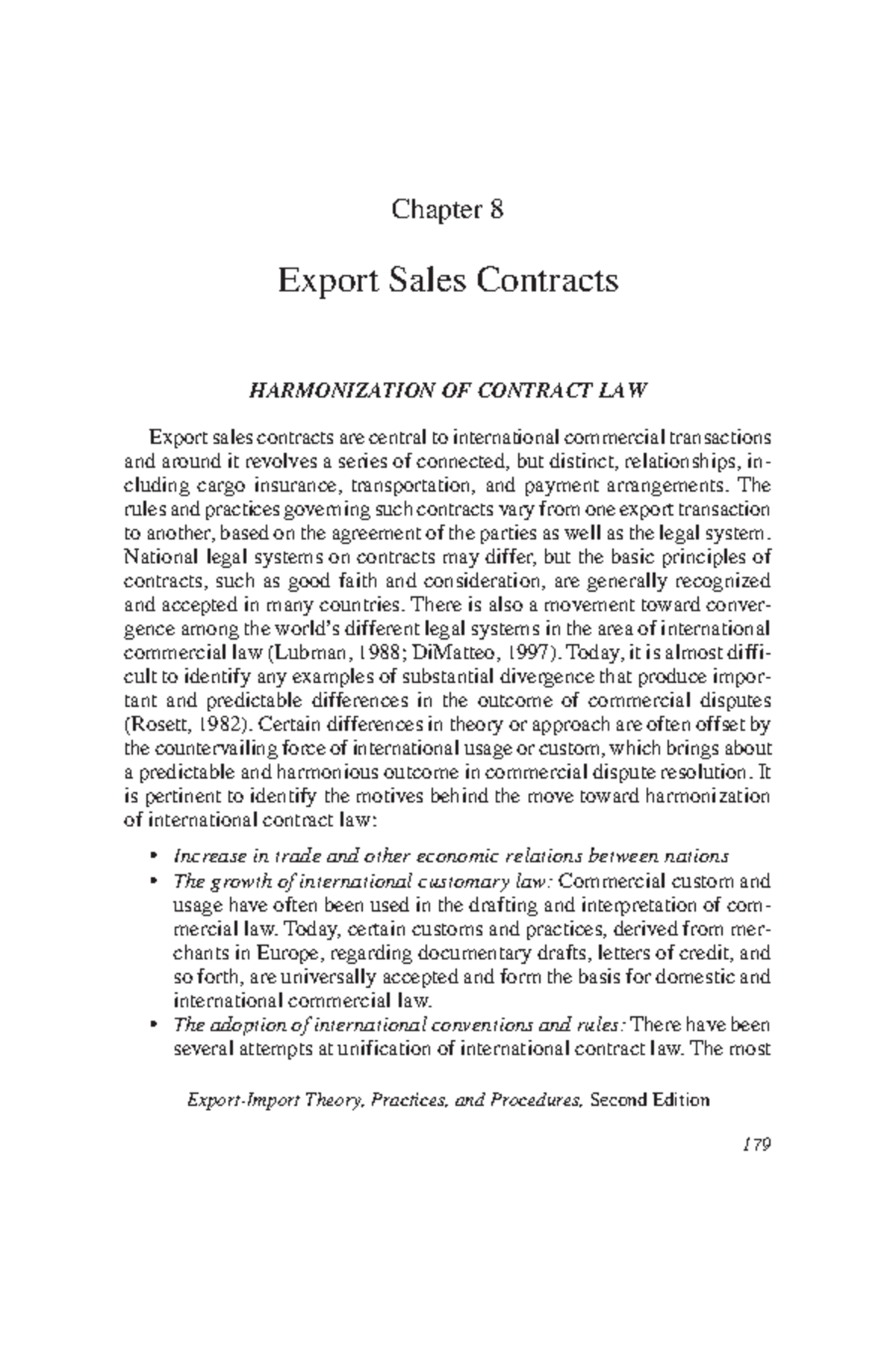 Chap 8 Export Sales Contract - Chapter 8 Export Sales Contractsexport 