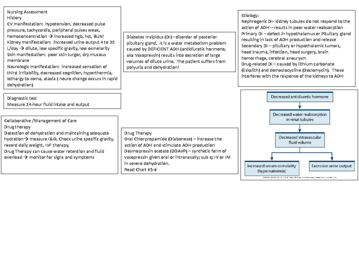 DI care map - DI caremap - Diabetes Insipidus (DI)– disorder of ...