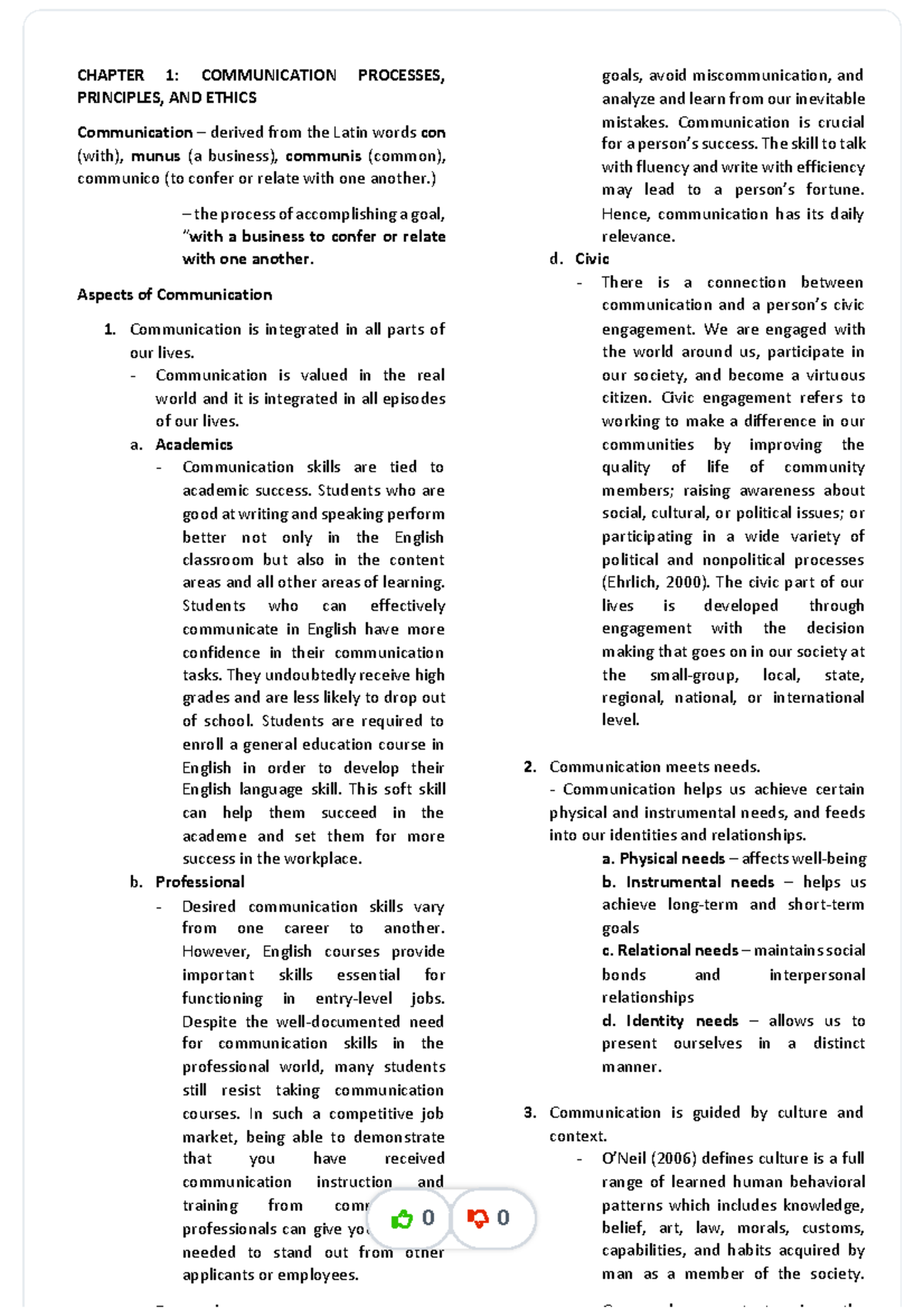 Eng-3a-reviewer compress - CHAPTER 1: COMMUNICATION PROCESSES ...