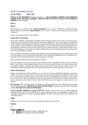 People vs. Fernando Case Digest - Title G. No.- date Thesis Statement ...