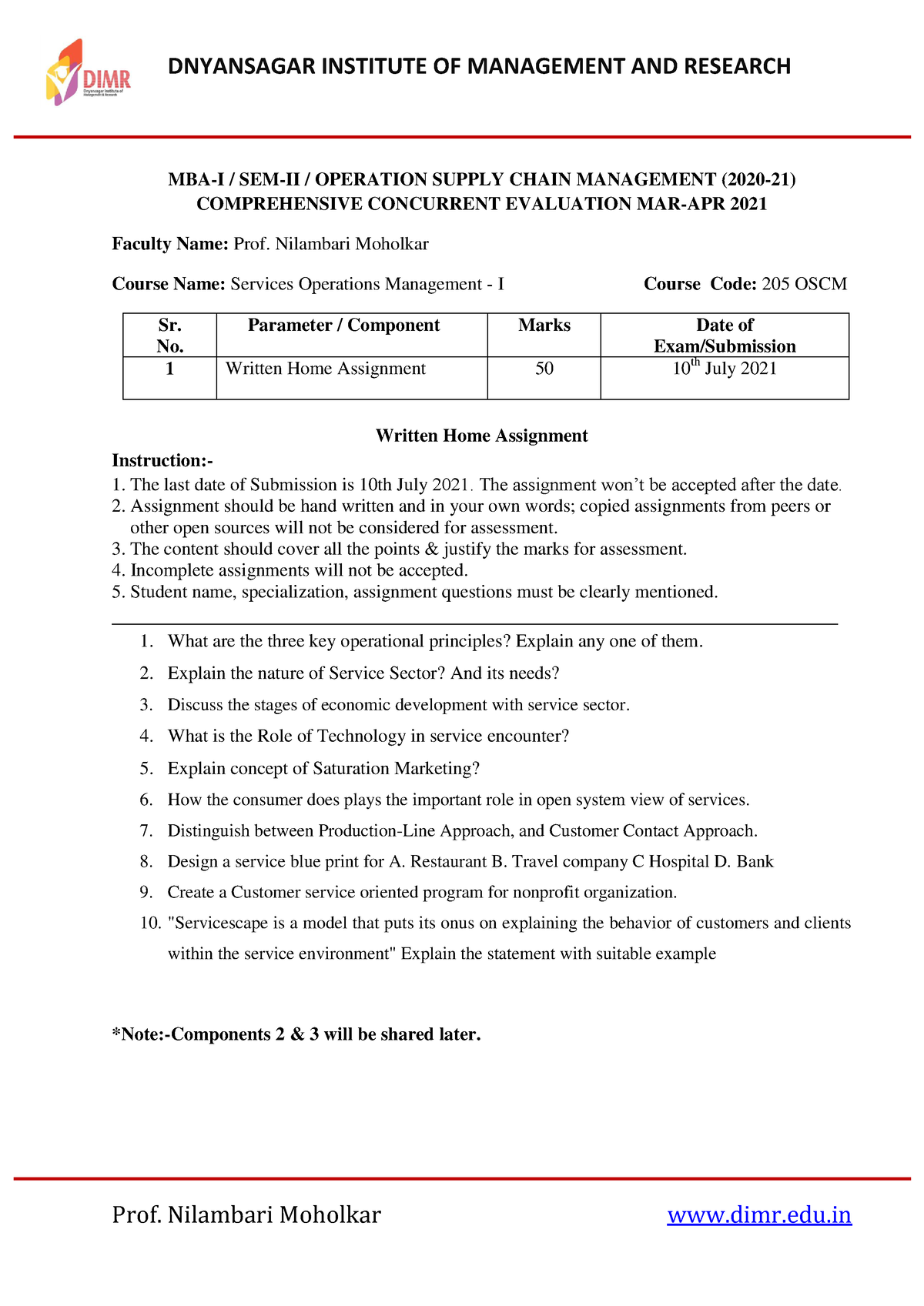 205OSCM-II-SEM - 205OSCM-II-SEM.pdf - DNYANSAGAR INSTITUTE OF ...