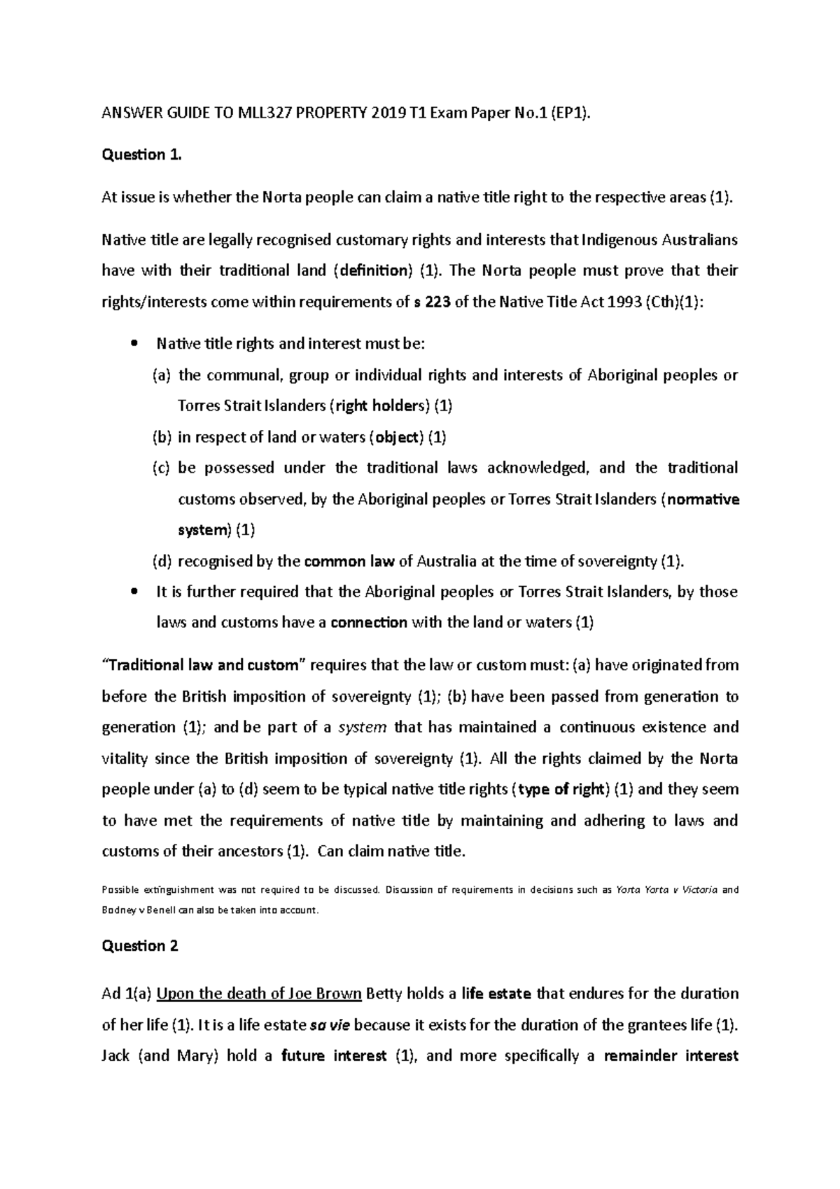 answer-guide-to-property-mll327-paper-1-2019-2-answer-guide-to