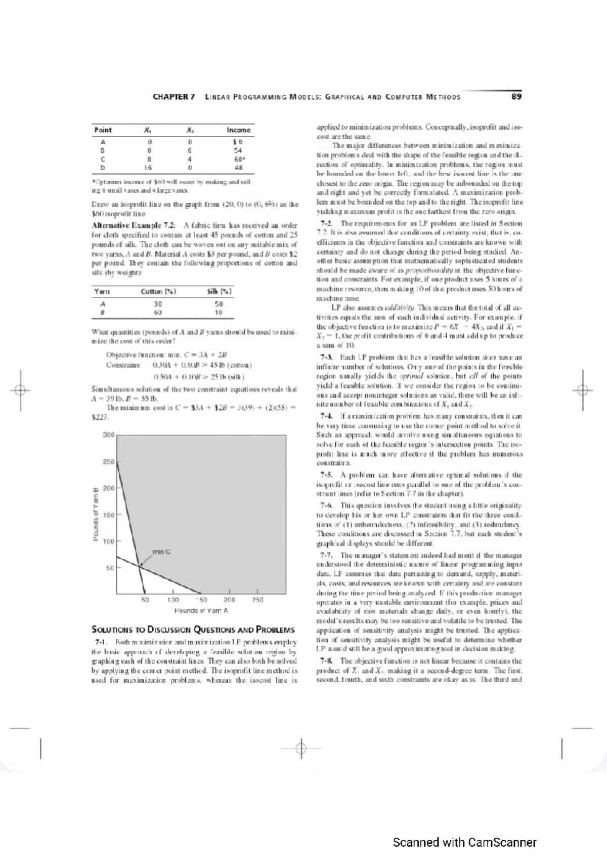 Assignment OR, linear programming chap 7 - Operational research - Studocu