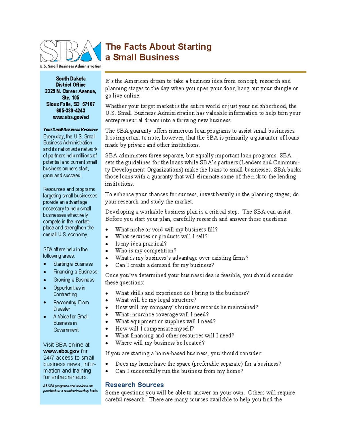 The Facts About Starting a Small Business - The Facts About Starting a ...
