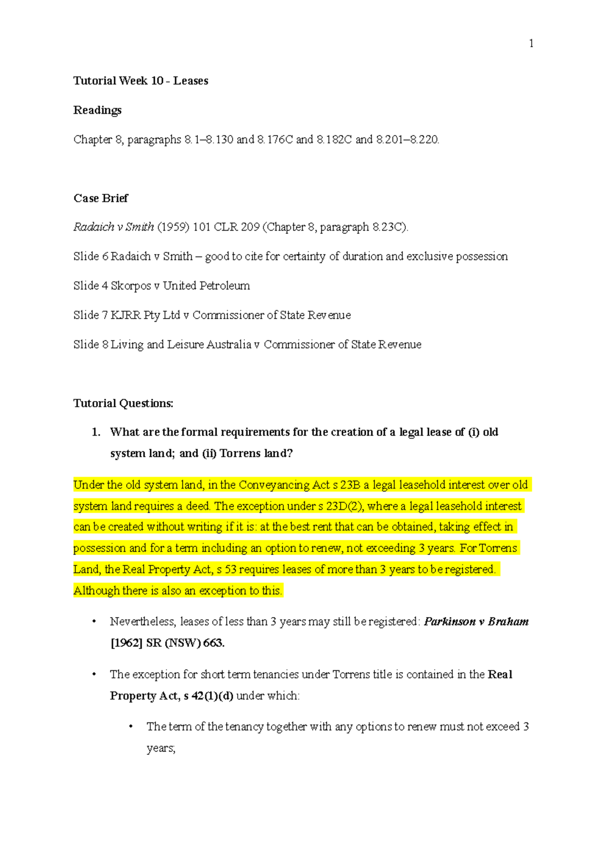 property-law-wk-10-qs-wk-10-tutorial-qs-tutorial-week-10-leases