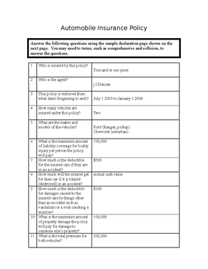 Finding a Car - Notes. Worksheet - Finding a Car You need to purchase a ...