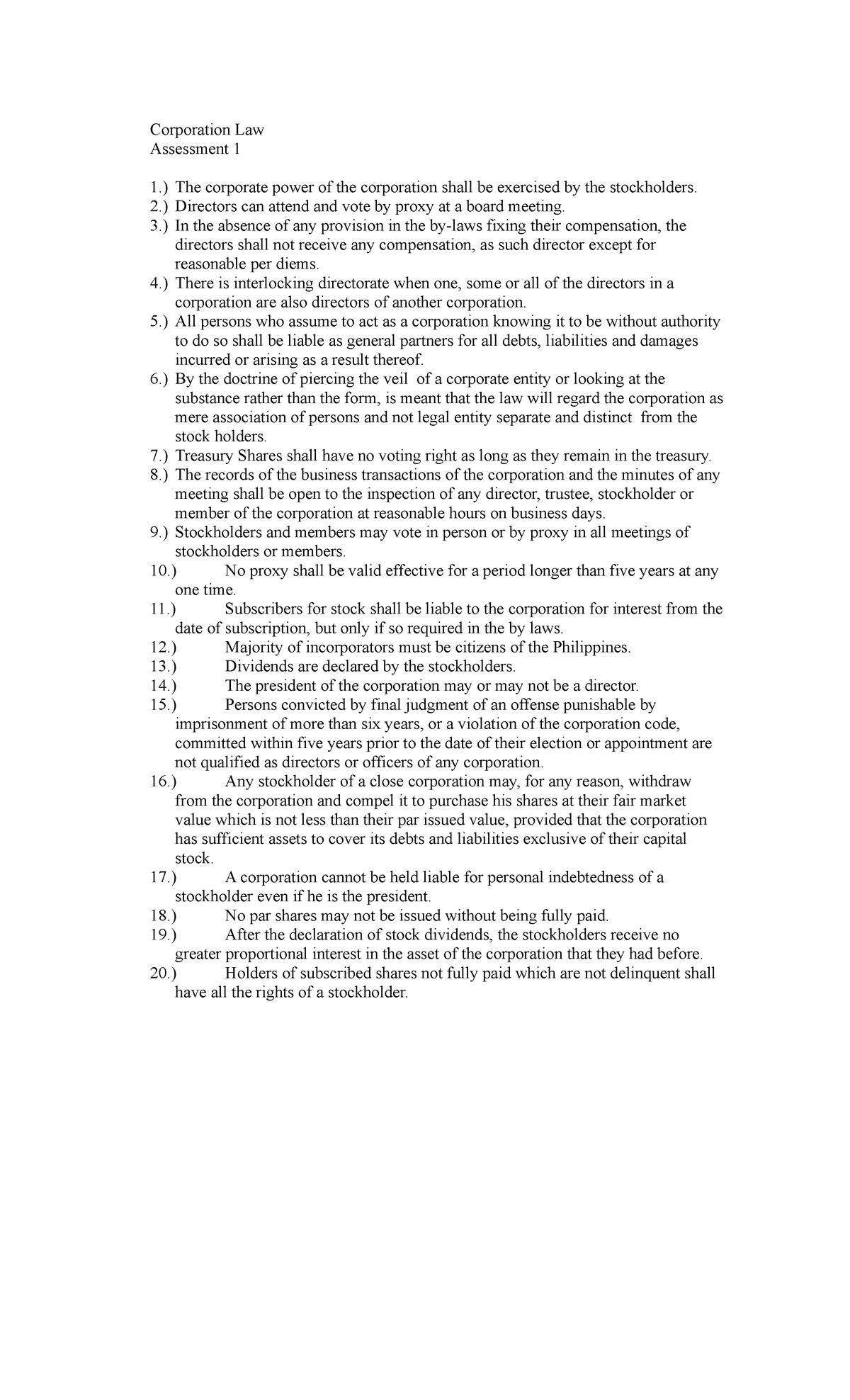 assessment-1-corporation-corporation-law-assessment-1-1-the