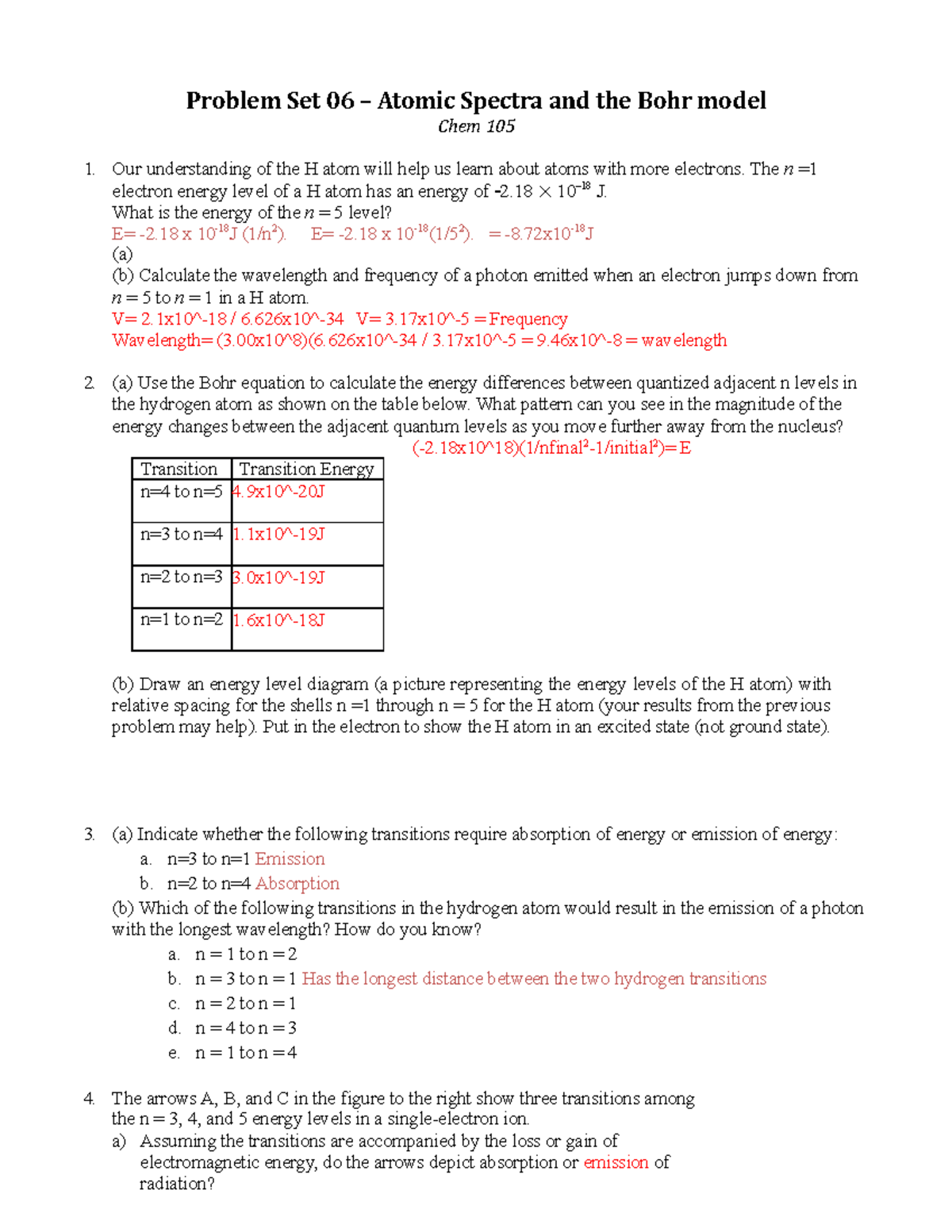 What Is The Maximum No Of Emission Lines When An Electron Jumps From N 5 To N 3