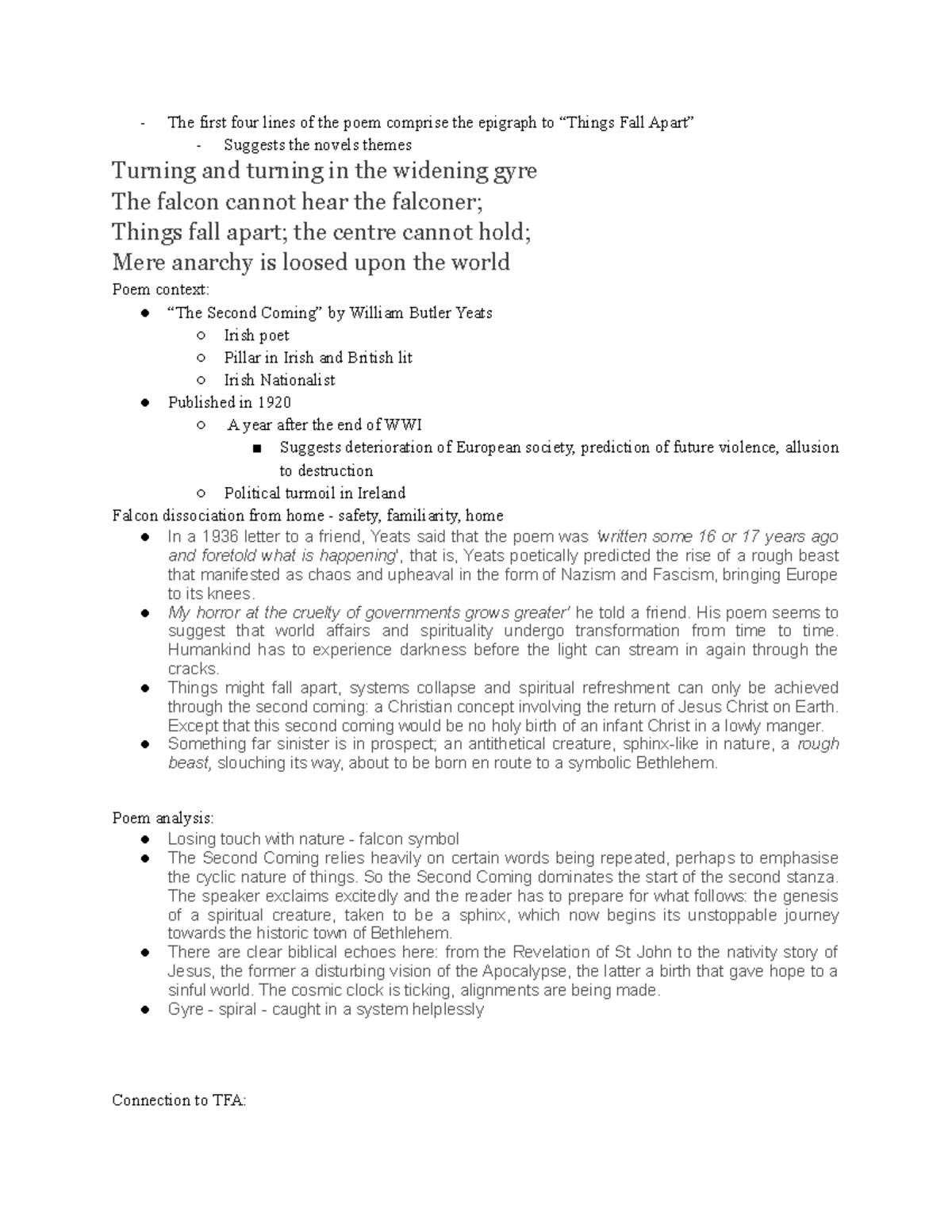 Presentation Notes The first four lines of the poem comprise the