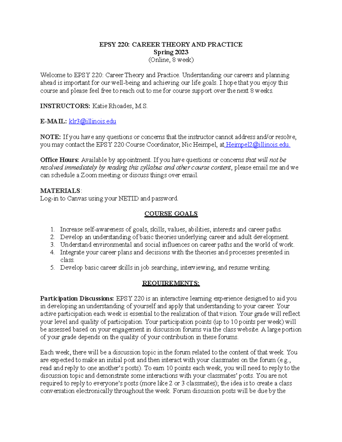 Career Theory And Practice