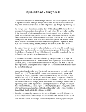 Psych 228 Study Guide - Psych 228 Study Guide Chapter 1 o Define ...
