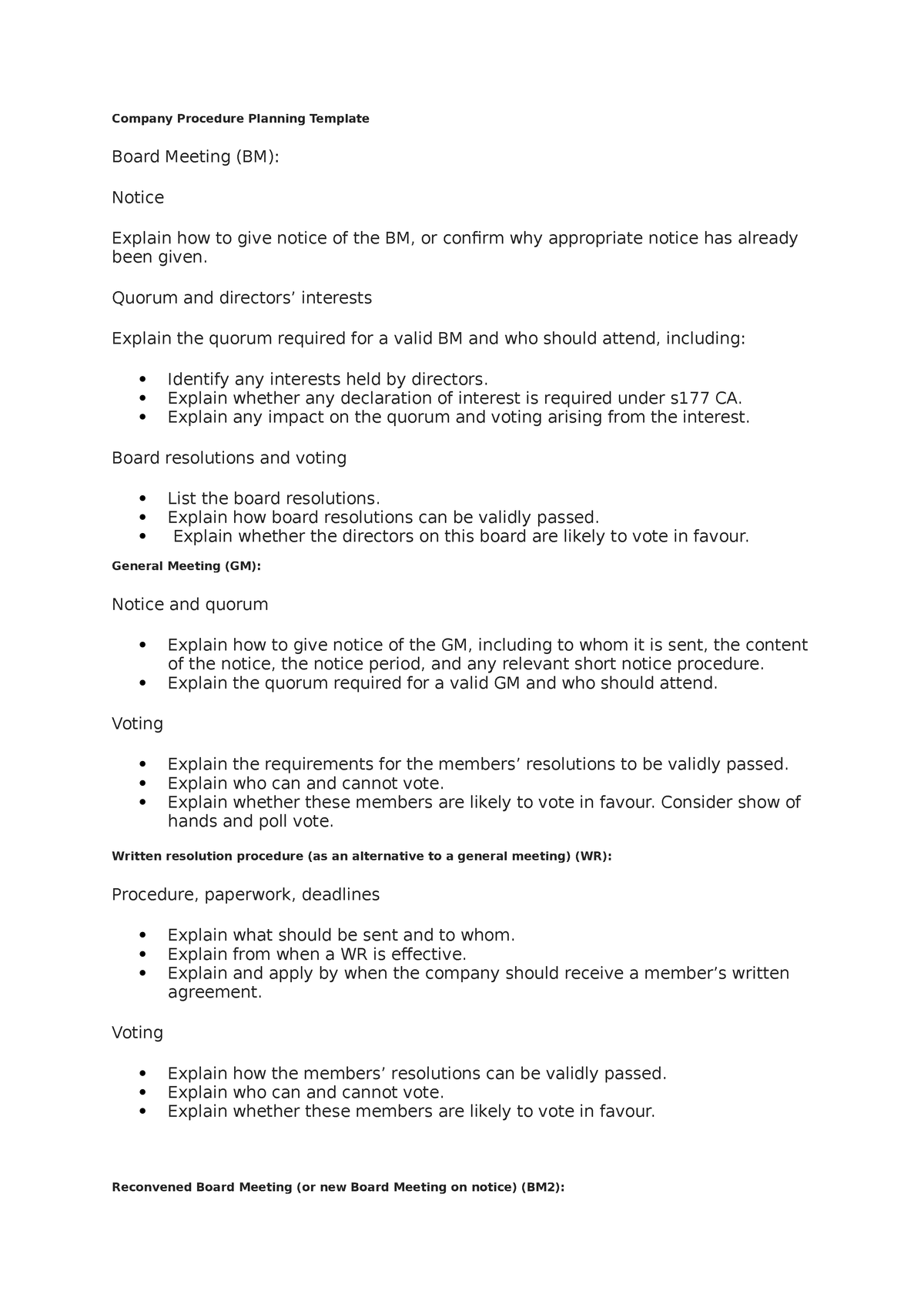 company-planning-procedure-company-procedure-planning-template-board