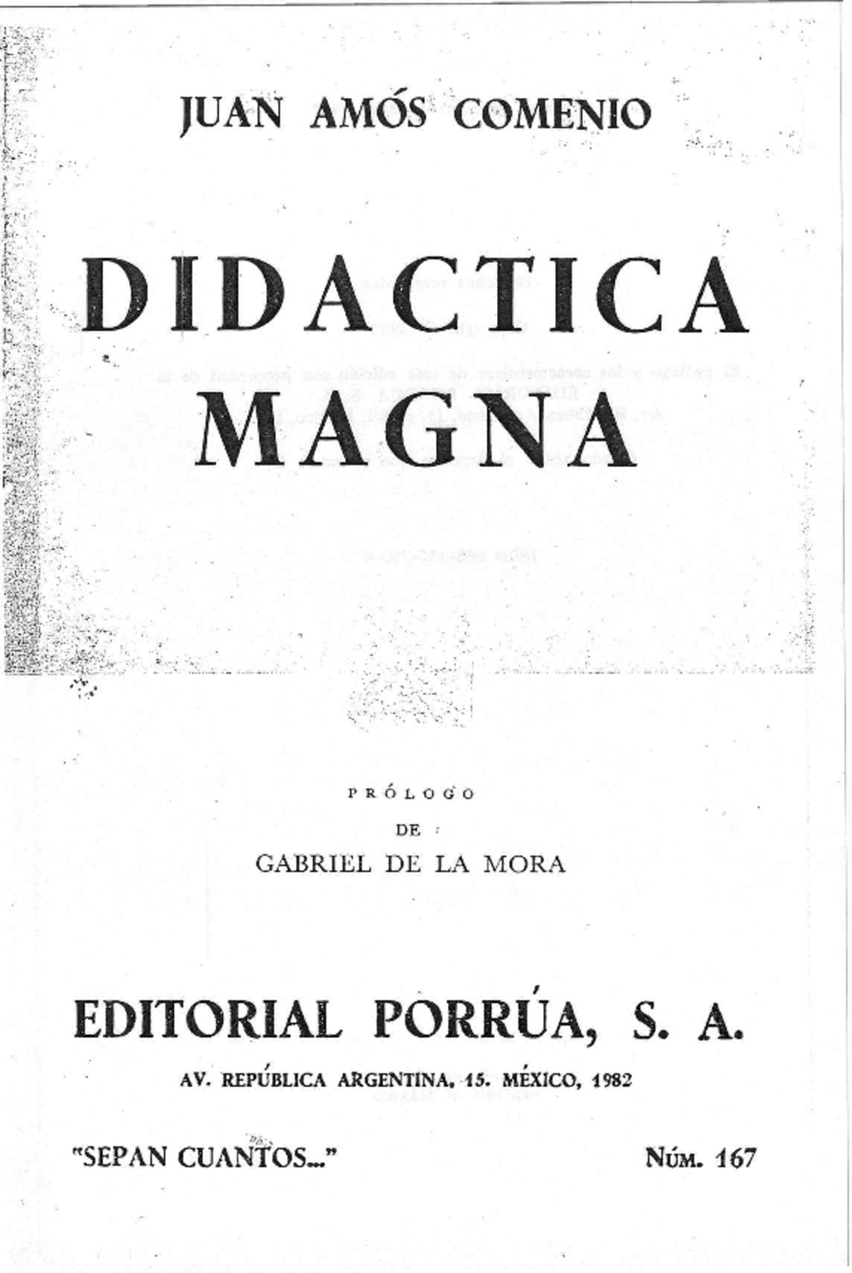 Didactica Magna - Juan Amos Comenio - JUAN AMOS COMENIO D I D A C T I C ...