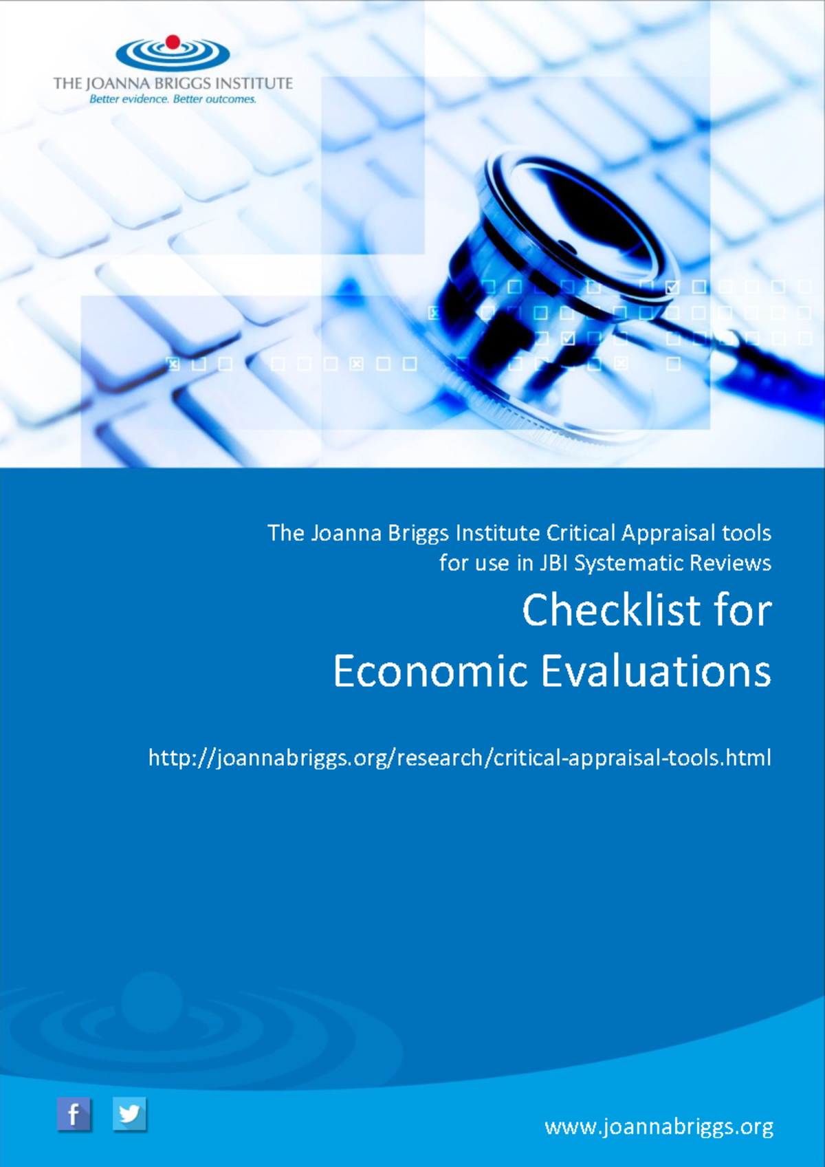 JBI Critical Appraisal-Checklist For Economic Evaluations 2017 0 - The ...