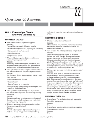 Sleep and Rest (Chapter 31) - Chapter Questions & Answers 31 Knowledge ...