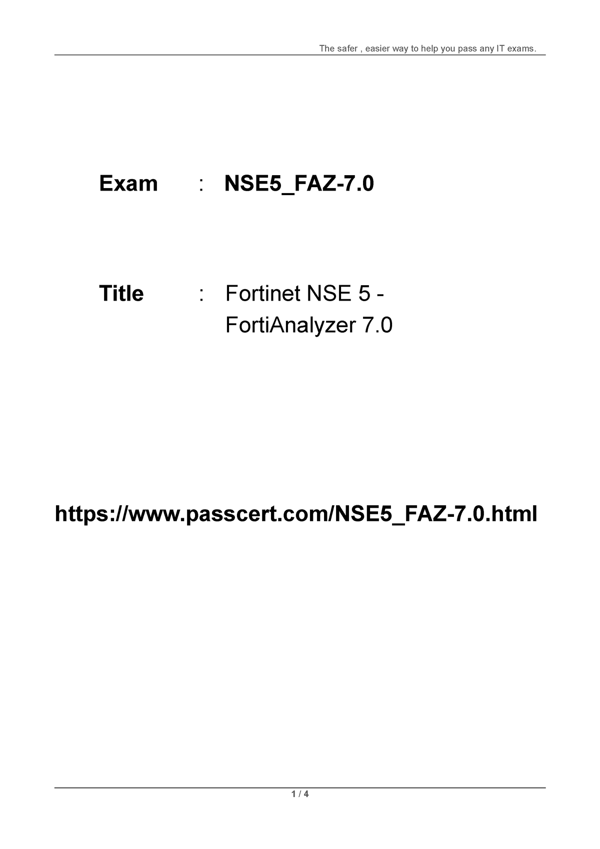 Exam NSE5_FAZ-7.2 Demo