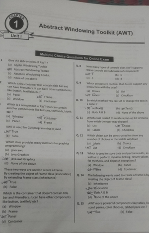 AJP MCQ chapter 2 - Here is a MCQ of Advanced java programming ...