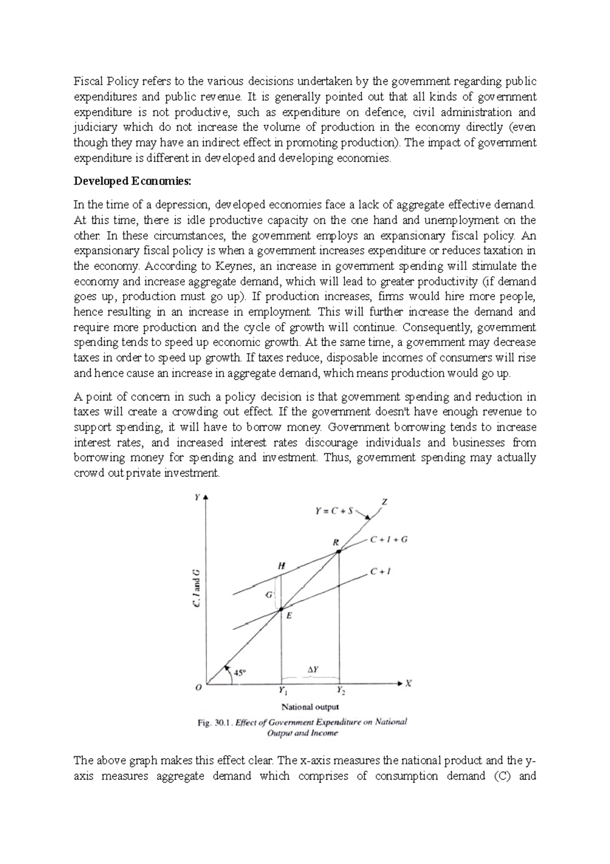 Impact of Fiscal Policy on Production - Fiscal Policy refers to the ...