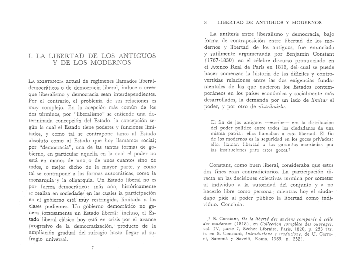 Bobbio Norberto - Liberalismo Y Democracia-Cap - L LA LIBERTAD DE LOS